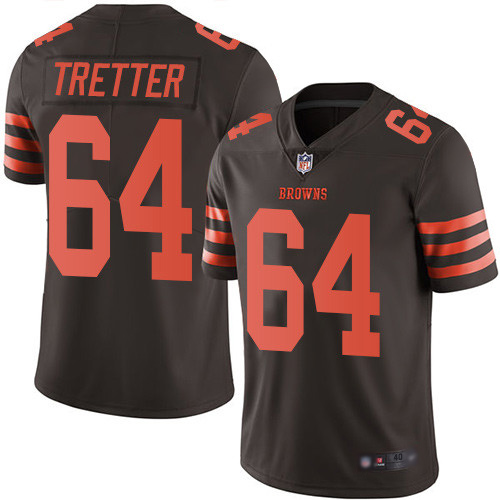 Cleveland Browns JC Tretter Men Brown Limited Jersey #64 NFL Football Rush Vapor Untouchable->cleveland browns->NFL Jersey